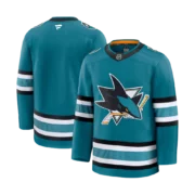 Men's San Jose Sharks Teal Home Premium Jersey - Image 2