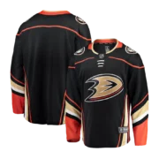 Men's Anaheim Ducks Black Home Breakaway Jersey - Image 2
