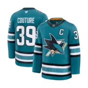 Men's San Jose Sharks Teal Home Premium Jersey - Image 3