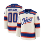 Men's Edmonton Oilers Light Beige Alternate Premium Jersey