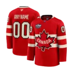Men's Canada Red 2025 4 Nations Face-Off Stitched Jersey