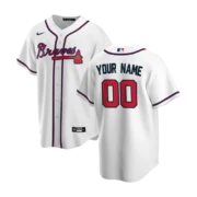 Men's Atlanta Braves White Home Replica Jersey