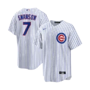 Men's Chicago Cubs White Home Replica Jersey - Image 3