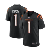Men’s Cincinnati Bengals Black Game Jersey - Image 3
