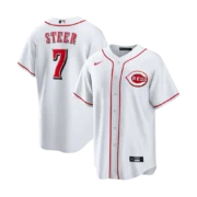 Men's Cincinnati Reds White Home Replica Jersey - Image 5