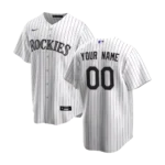 Men's Colorado Rockies White Home Replica Jersey