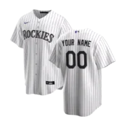 Men's Colorado Rockies White Home Replica Jersey