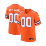 Men's Denver Broncos Orange Mile High Collection 1977 Throwback Game Jersey
