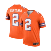 Men’s Denver Broncos Orange Mile High Collection 1977 Throwback Game Jersey - Image 5