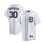 Men's Detroit Tigers White Home Replica Jersey