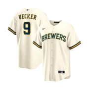 Men's Milwaukee Brewers Cream Home Replica Jersey - Image 4