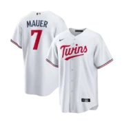 Men's Minnesota Twins White Home Replica Jersey - Image 4