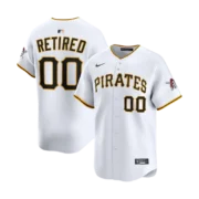 Men's Pittsburgh Pirates White Home Limited Jersey - Image 4