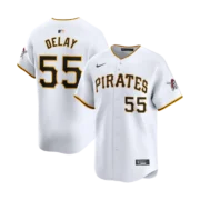 Men's Pittsburgh Pirates White Home Limited Jersey - Image 5