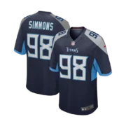 Men's Tennessee Titans Navy Jersey - Image 2