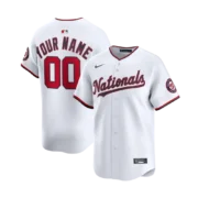 Men's Washington Nationals White Home Limited Jersey