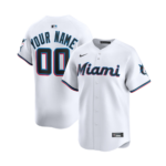 Men's Miami Marlins White Home Limited Jersey