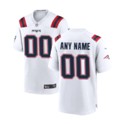 Men’s New England Patriots White Game Jersey