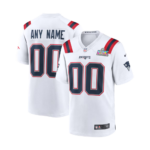 Men's New England Patriots White Super Bowl LX Patch Game Jersey