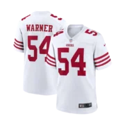 Men’s San Francisco 49ers White Game Player Jersey - Image 5