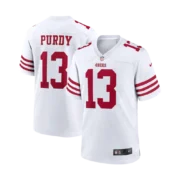 Men’s San Francisco 49ers White Game Player Jersey - Image 4