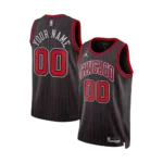 Unisex Chicago Bulls Black Swingman Jersey