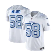 Men’s Buffalo Bills White 2025 Rivalries Collection Jersey - Image 3