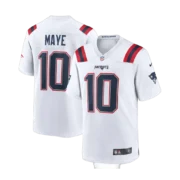Men’s New England Patriots White Game Jersey - Image 2