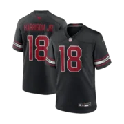 Men’s Arizona Cardinals Black Alternate Game Jersey - Image 2