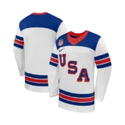 Men’s USA Hockey White 2026 Away Replica Jersey - Image 2