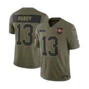 Men's Olive San Francisco 49ers 2025 Salute to Service Limited Jersey - Image 3