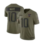 Men's Olive New England Patriots 2025 Salute to Service Limited Jersey