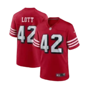 Men's San Francisco 49ers Scarlet Alternate Game Player Jersey - Image 2