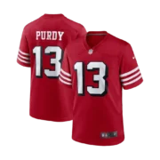 Men's San Francisco 49ers Scarlet Alternate Game Player Jersey - Image 3