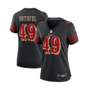 Women's San Francisco 49ers Black 2025 Rivalries Collection Game Jersey - Image 3