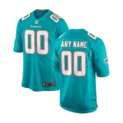 Men's Miami Dolphins  Aqua Game Jersey