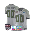 Men’s 2026 Seattle Seahawks Super Bowl LX &USA 250 5Oth RC Gray Jersey