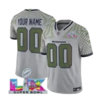 Men’s Seattle Seahawks Super Bowl LX Vapor Limited Jersey WOLF GRAY