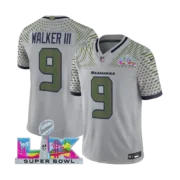 Men’s Seattle Seahawks Super Bowl LX Vapor Limited Jersey WOLF GRAY - Image 4