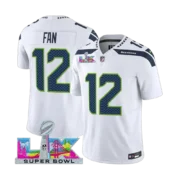 Men’s Seattle Seahawks Super Bowl LX Vapor Limited Jersey WHITE - Image 3