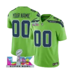 Men’s Seattle Seahawks Super Bowl LX Vapor Limited Jersey GREEN