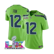 Men’s Seattle Seahawks Super Bowl LX Vapor Limited Jersey GREEN - Image 2