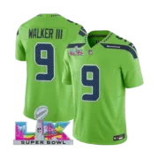 Men’s Seattle Seahawks Super Bowl LX Vapor Limited Jersey GREEN - Image 3
