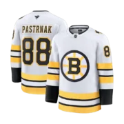 Men's Boston Bruins White Away Premium  Jersey - Image 3
