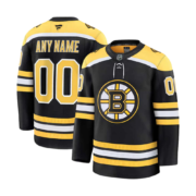 Men's Boston Bruins Fanatics Home Premium Custom Jersey - Black
